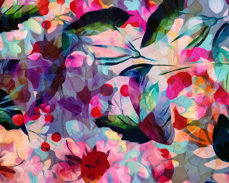 Abstract Botanical Artwork 