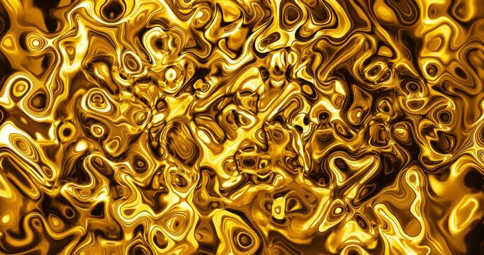 CG background image with shiny and undulating gold color