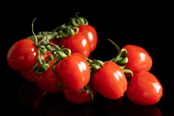 tomatoes, Bunch of tomatoes, tomatoes on a black background, red tomatoes, vegatables