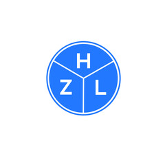 HZL letter logo design on black background. HZL  creative initials letter logo concept. HZL letter design.