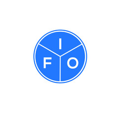 IFO letter logo design on White background. IFO creative Circle letter logo concept. IFO letter design. 
