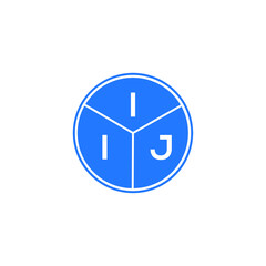 IIJ letter logo design on black background. IIJ creative  initials letter logo concept. IIJ letter design.