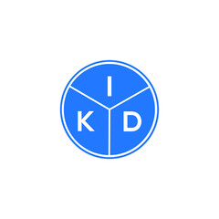 IKD letter logo design on black background. IKD creative  initials letter logo concept. IKD letter design.