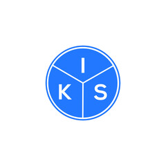 IKS letter logo design on black background. IKS creative  initials letter logo concept. IKS letter design.
