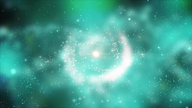 star nebula in outer space. simulation of star clusters in the galactic system concept on the theme of space and the origin of the world