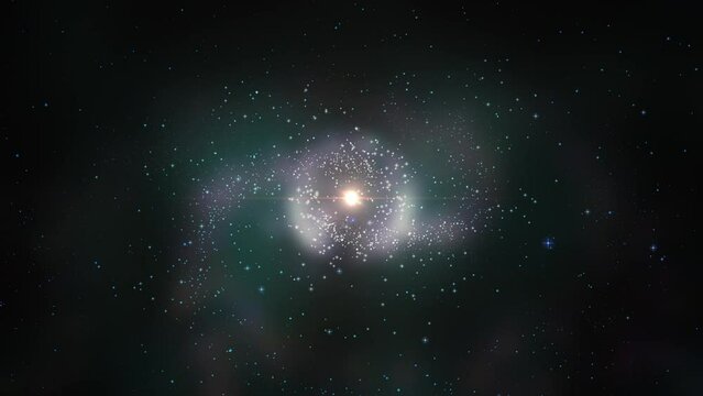 star nebula in outer space. simulation of star clusters in the galactic system concept on the theme of space and the origin of the world