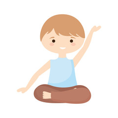 yoga boy icon