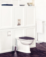 Fototapeta na wymiar Bathroom designed in traditional style (detail) - 3D Visualization