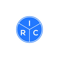 IRC letter logo design on White background. IRC creative Circle letter logo concept. IRC letter design. 
