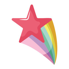 pride flying star