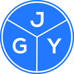 JGY letter logo design on black background. JGY creative Binitials letter logo concept. JGY letter design.