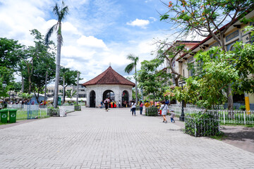 Magellan's Cross Pavilion Plaza Sugbo beside the Basilica del Santo Niño Cebu City, Philippines