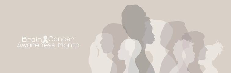 Brain Cancer Awareness Month banner.