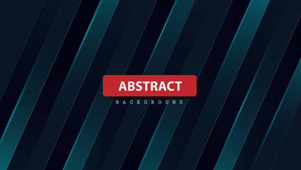 Premium diagonal lines background in dark blue with dynamic shade. Web banner, poster, advertisement and template vector illustration design.
