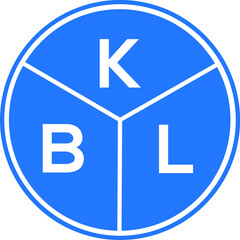KBL letter logo design on white background. KBL  creative circle letter logo concept. KBL letter design.