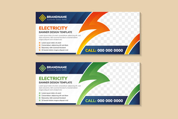 High energy online banner template set, increasing electricity corporate advertisement, horizontal ad, global crisis campaign webpage, flyer, creative brochure, isolated on background