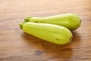 Two Young zucchini for cooking