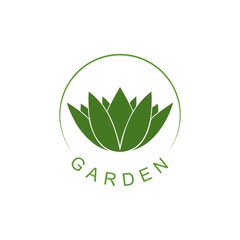 Lotus flower logo icon isolated on white background