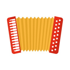 red accordion design - obrazy, fototapety, plakaty