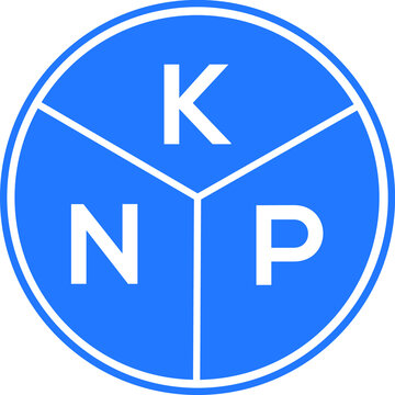 KNP letter logo design on White background. KNP creative Circle letter logo concept. KNP letter design. 
