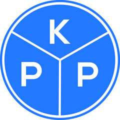 KPP letter logo design on White background. KPP creative Circle letter logo concept. KPP letter design. 