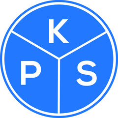 KPS letter logo design on White background. KPS creative Circle letter logo concept. KPS letter design. 