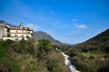 Fototapeta premium Panorama of Faicchio, a small village in the province of Benevento, Italy.