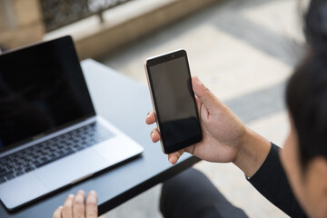 Asian Businessman Outdoors