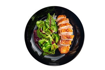 fried duck breast poultry bbq grill meat healthy food fresh meal food snack on the table copy space food background 