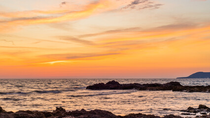 Fototapeta premium Sunset at the sea