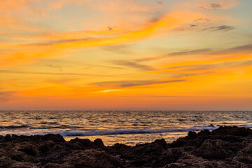 Fototapeta premium Sunset at the sea