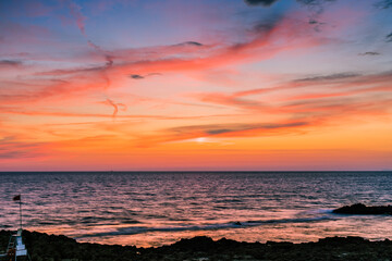 Fototapeta premium Sunset at the sea