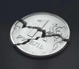 broken russian ruble in macro