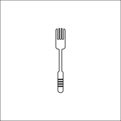 spoon and fork icon vector illustration image