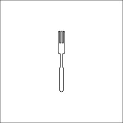 spoon and fork icon vector illustration image