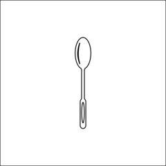spoon and fork icon vector illustration image