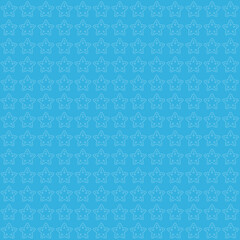 starfish seamless pattern blue background