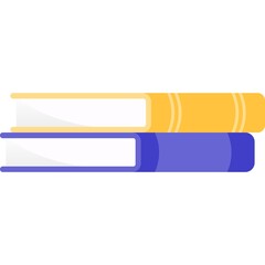 Book stack pile vector flat library icon