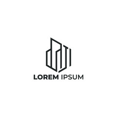 JI Real estate company logo Design.