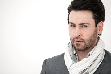 close up.portrait of a successful modern man