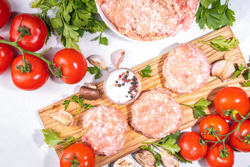 Chicken minced meat cutlets