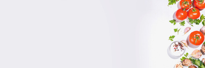 Herb and spices cooking background