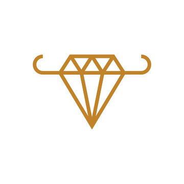 bull diamond logo design