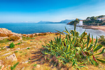 Stunning sunny day over Sant'Elia village.