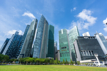 modern office building in singapore