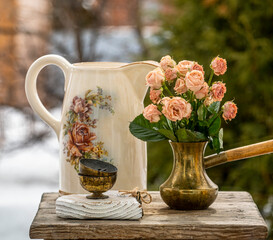 still life with flowers