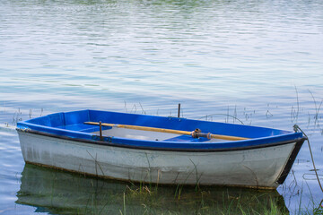 Boat Moored In Lake