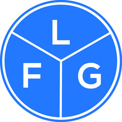 LFG letter logo design on White background. LFG creative Circle letter logo concept. LFG letter design. 