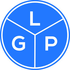 LGP letter logo design on White background. LGP creative Circle letter logo concept. LGP letter design. 