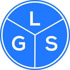 LGS letter logo design on White background. LGS creative Circle letter logo concept. LGS letter design. 
